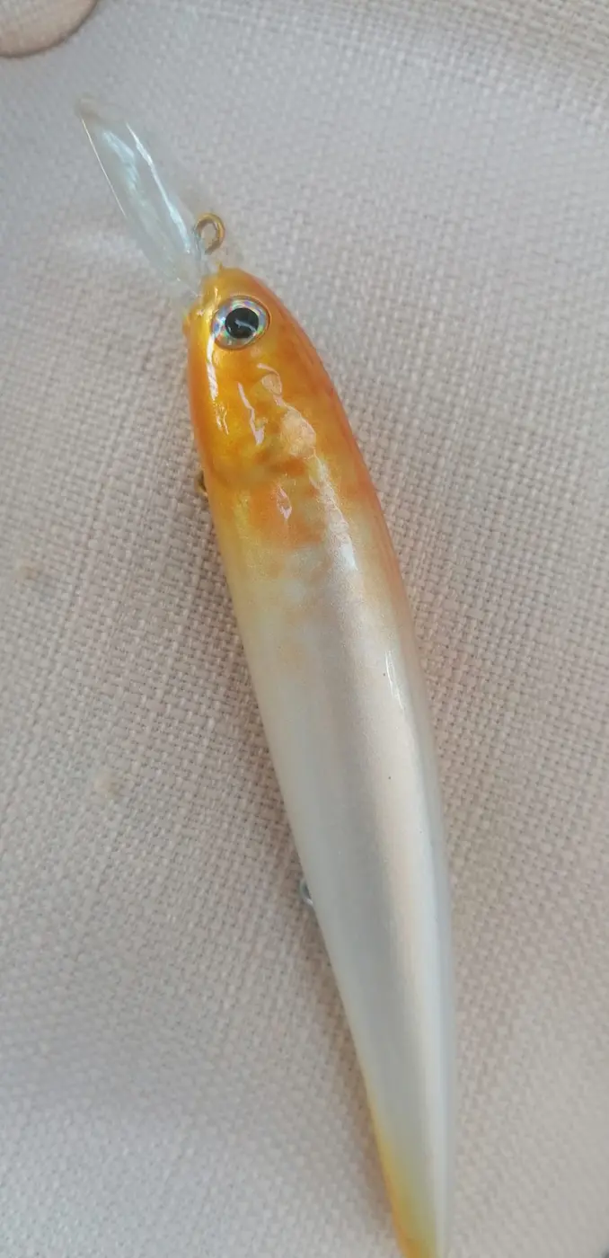 Taboo Jerkbait Bandit Walleye Pearl Gold - Imagen 3